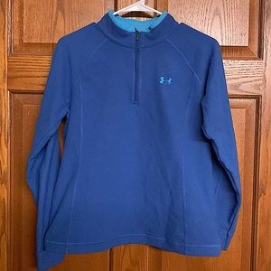 Under Armour Blue Quarter Zip- Boys Large